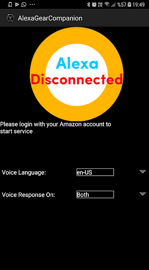 Companion for Alexa (Alexa for Gear/Galaxy Watch) Screenshot 1