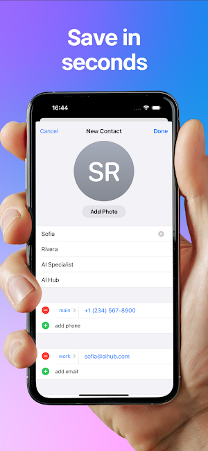 ContactScanner AI Screenshot 2