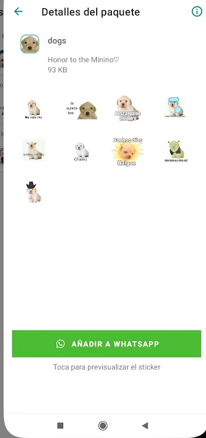 Stickers  gatos - perritos etc Screenshot 2