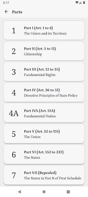 Indian Constitution Guide Screenshot 3
