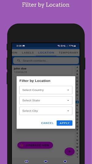 Contact Manager: Sort & Filter Screenshot 2