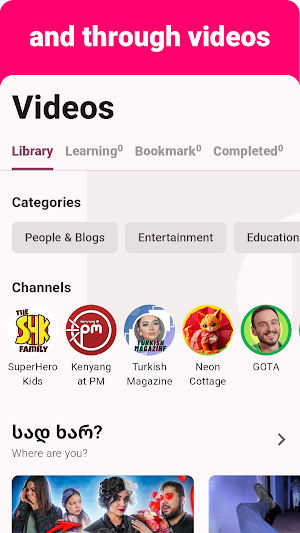 Georgian - Listening Speaking Screenshot 2