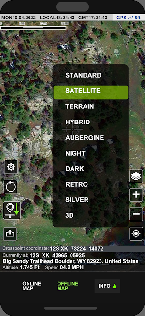 Offline Satellite Map GPS Nav Screenshot 1
