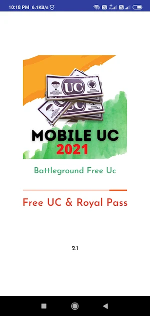 Free Uc and Royal Pass Mobile India Screenshot 1