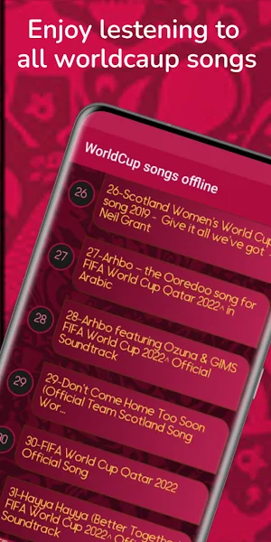 WorldCup Playlist - Offline Screenshot 0