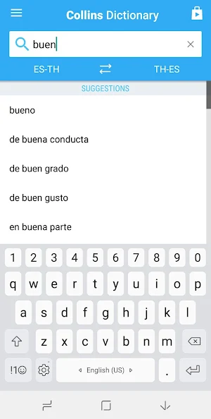 Thai-Spanish Dictionary Screenshot 0