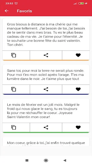 joyeuse saint valentin 2021 meilleurs SMS Screenshot 1