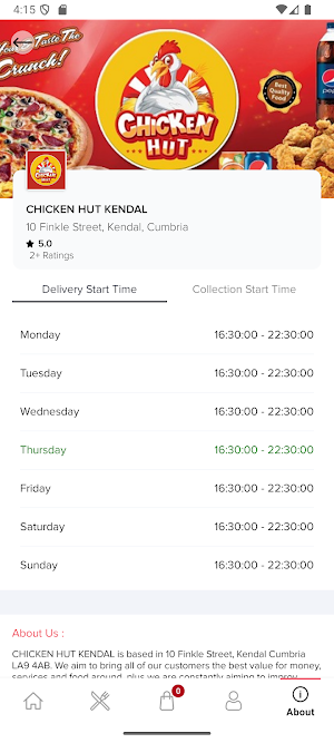 CHICKEN HUT KENDAL Screenshot 3