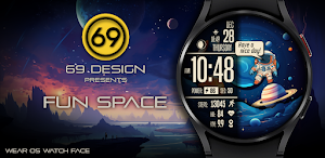 [69D] FUN SPACE watch face Screenshot 0