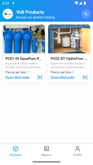 VIDI Vendor Screenshot 3