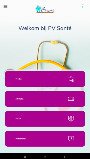 PV Santé app Screenshot 0