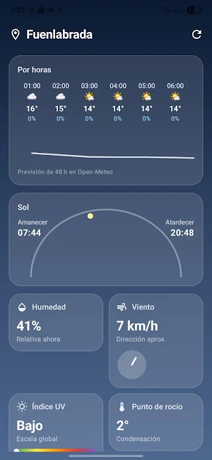 Tiempo - Pronóstico y Widget Screenshot 3
