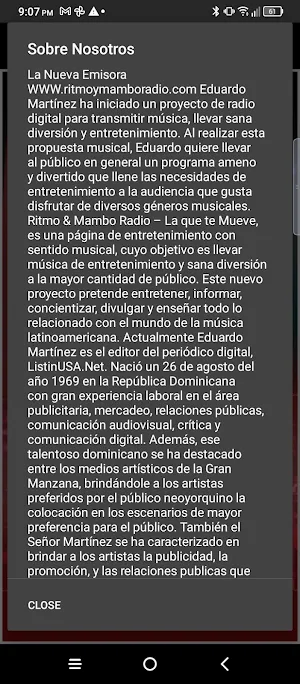 Ritmo y Mambo Radio Screenshot 2