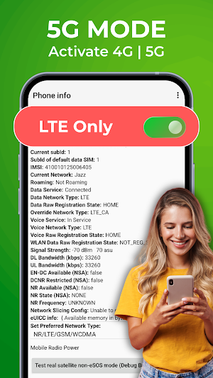 5G LTE Mode Switch - Force 4G Screenshot 1