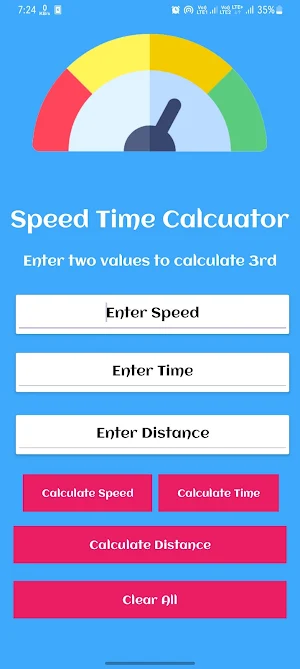 Speed Calculator: by Jaipreet Screenshot 0