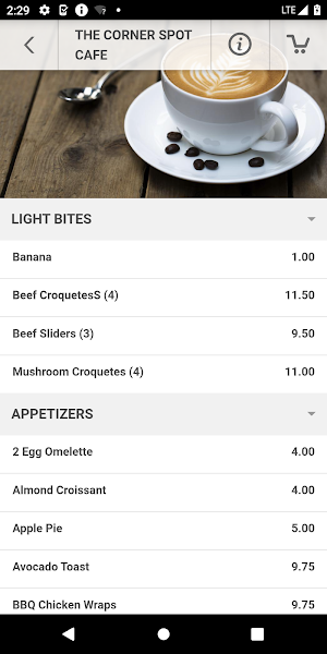 The Corner Spot Cafe Screenshot 2