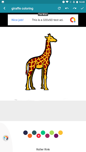 coloring african giraffe Screenshot 2