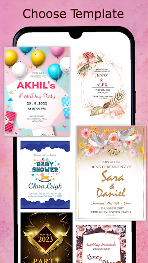 Invitation Card Maker & Design Screenshot 2