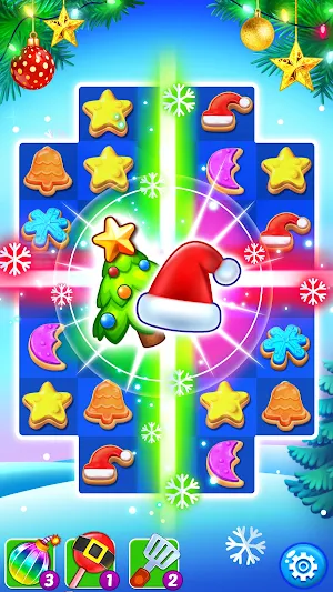 Christmas Cookie - Santa Claus's Match 3 Adventure Screenshot 0