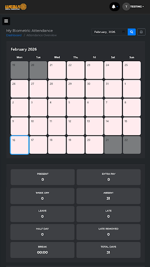 Webvio EMS Screenshot 2