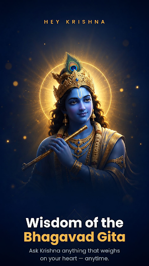 Hey Krishna: Bhagavad Gita AI Screenshot 0