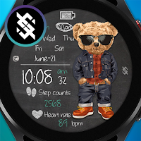 BFF10-Blackboard Art Cool Bear