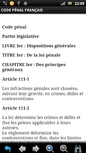 Code Pénal Français GRATUIT Screenshot 1