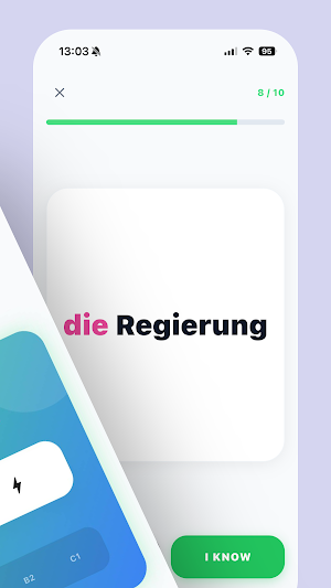 Wortaso: German Vocabulary App Screenshot 1