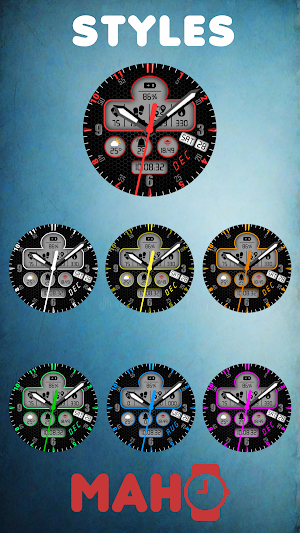MAHO004 Wear OS Watch Face Screenshot 2