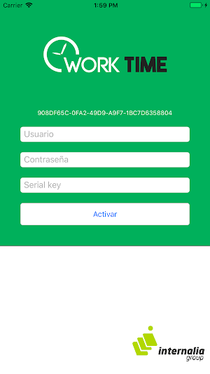Work Time App Screenshot 0