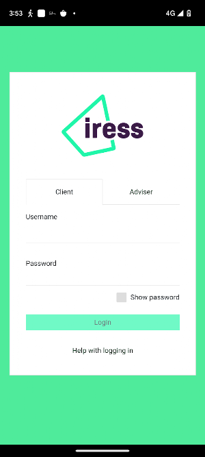 Iress Client Portal Demo Screenshot 0