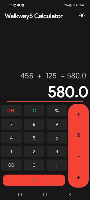 Walkway5 Calculator Screenshot 0
