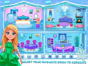 Ice Princess Doll House Decorating & Design Screenshot 2