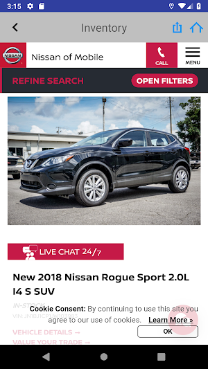 Nissan of Mobile Screenshot 3