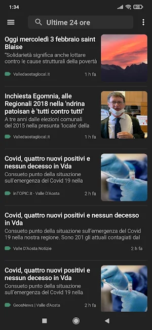 Aosta notizie Screenshot 2