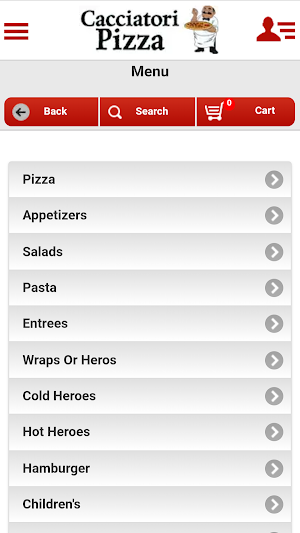 Cacciatori Pizza Screenshot 3