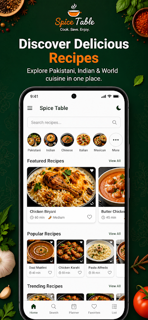SpiceTable Recipes By Codiflux Screenshot 0