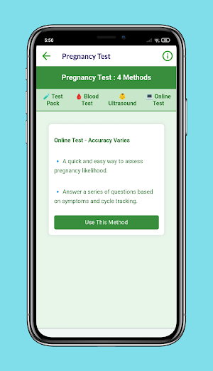 Pregnancy Test : Online Quiz Screenshot 2