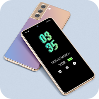Always on display clock widget