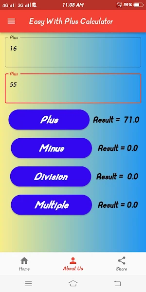 Easy With Plus Calculator Screenshot 1