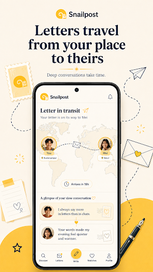 SnailPost: Pen Pal Letters Screenshot 3