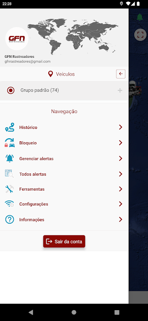 GFN Rastreadores Screenshot 2