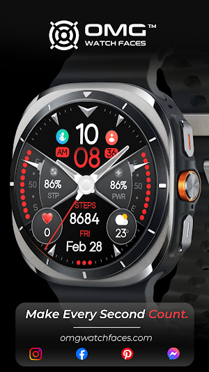 OMG 342 - Hybrid Watch Face Screenshot 1