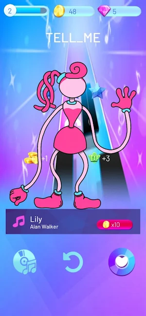 Mommy Long Legs Piano Tiles Screenshot 1