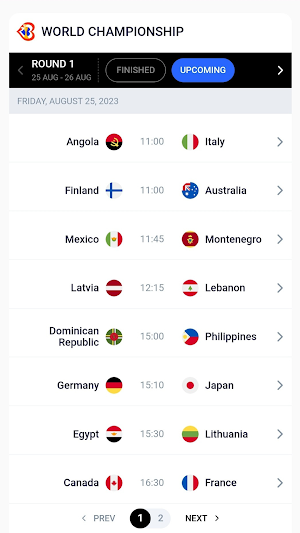 BasketScore World Cup Screenshot 0