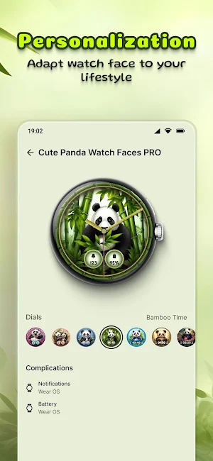 Cute Panda Watch Faces PRO Screenshot 1