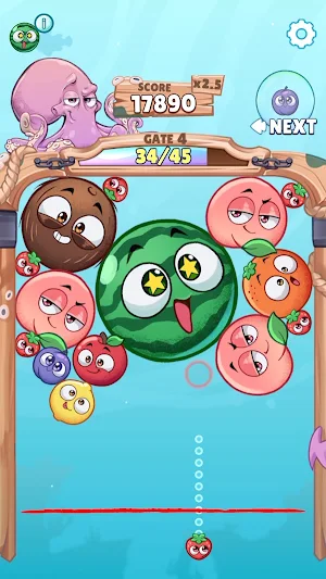 Underwatermelon: Fruit Merge Screenshot 1