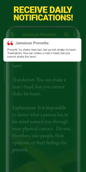 Jamaican Proverbs - Daily Screenshot 1