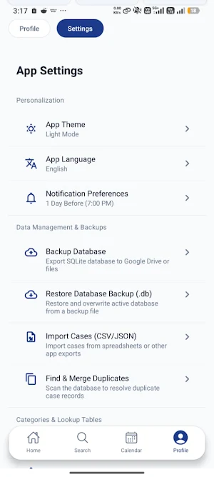 Advocase: Lawyer Case Diary Screenshot 3