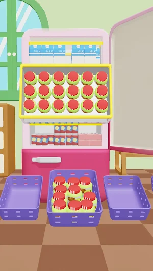 ASMR Organize: Fill the Fridge Screenshot 1